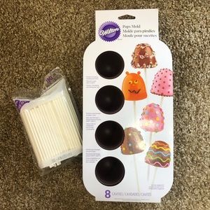 WILTON Pops Mold w/Treat Sticks (Bonus!)